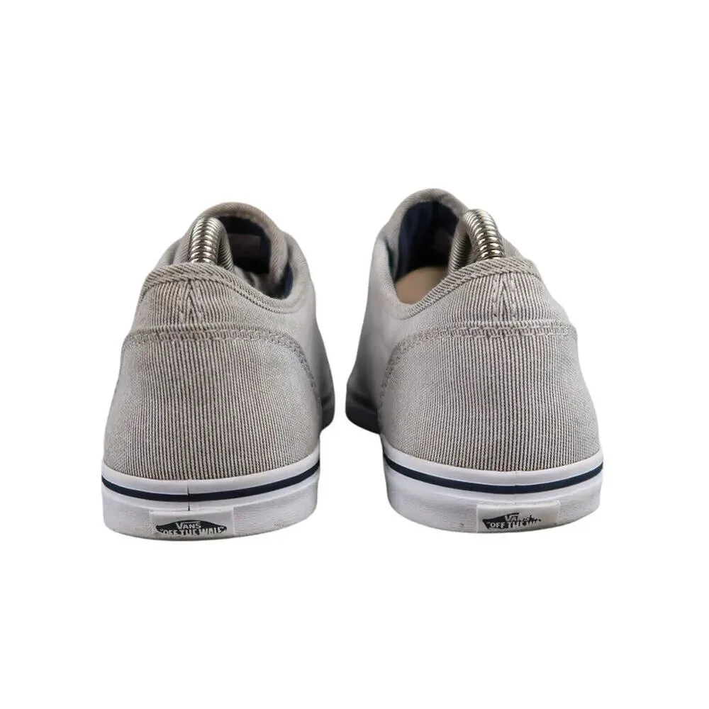 Vans Shoes Womens 9 Sneakers Atwood Skate Casual Pinstripe Blue White Active Low